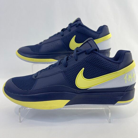 Nike JA 1 'Murray State' Midnight Navy Yellow FQ4796-402 Men's Size 13 - Picture 1 of 9